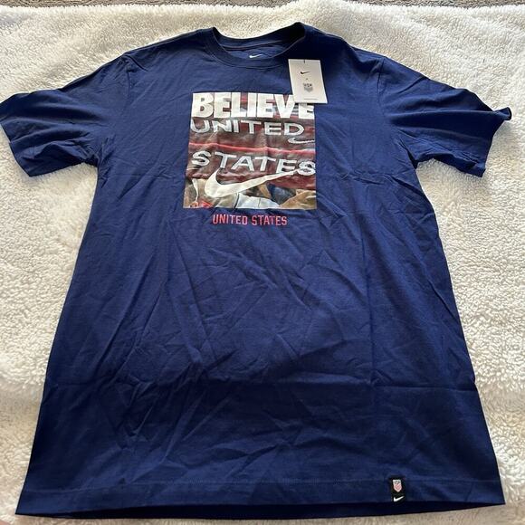 Nike Men’s Tee Team USA Olympics Graphic T-Shirt Size M Blue 100% Cotton - Picture 2 of 8